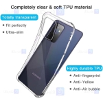 قاب محافظ ژله ای کپسول دار 5 گرمی سامسونگ Clear Tpu Air Rubber Jelly Case For Samsung Galaxy A72