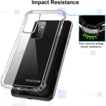 قاب محافظ ژله ای کپسول دار 5 گرمی سامسونگ Clear Tpu Air Rubber Jelly Case For Samsung Galaxy A72