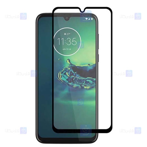 محافظ صفحه نمایش شیشه ای تمام چسب با پوشش کامل موتورولا Full Glass Screen Protector For Motorola Moto G8 Plus