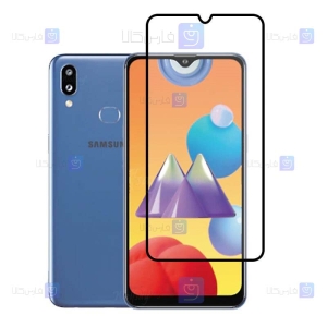محافظ صفحه نمایش شیشه ای تمام چسب با پوشش کامل سامسونگ Full Glass Screen Protector For Samsung Galaxy M01s