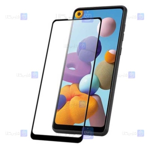 محافظ صفحه نمایش مات تمام چسب با پوشش کامل سامسونگ Full Matte Glass Screen Protector For Samsung Galaxy A21