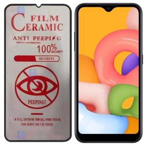 محافظ صفحه نمایش سرامیکی حریم شخصی تمام صفحه سامسونگ Full Privacy Ceramics Screen Protector Samsung Galaxy A01