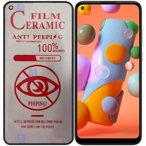 محافظ صفحه نمایش سرامیکی حریم شخصی تمام صفحه سامسونگ Full Privacy Ceramics Screen Protector Samsung Galaxy A11