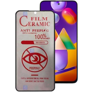 محافظ صفحه نمایش سرامیکی حریم شخصی تمام صفحه سامسونگ Full Privacy Ceramics Screen Protector Samsung Galaxy M31s