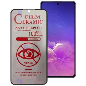 محافظ صفحه نمایش سرامیکی حریم شخصی تمام صفحه سامسونگ Full Privacy Ceramics Screen Protector Samsung Galaxy S10 Lite