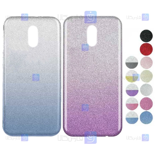 قاب ژله ای اکلیلی نوکیا Glitter Gradient Color Alkyd Jelly Case Nokia 2.1