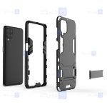 قاب محافظ استند دار سامسونگ Kick Stand Iron Man Armor Case Samsung Galaxy A12