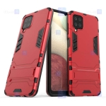 قاب محافظ استند دار سامسونگ Kick Stand Iron Man Armor Case Samsung Galaxy A12