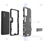 قاب محافظ استند دار سامسونگ Kick Stand Iron Man Armor Case Samsung Galaxy A32 5G