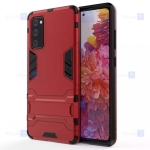 قاب محافظ استند دار سامسونگ Kick Stand Iron Man Armor Case Samsung Galaxy S20 FE 5G