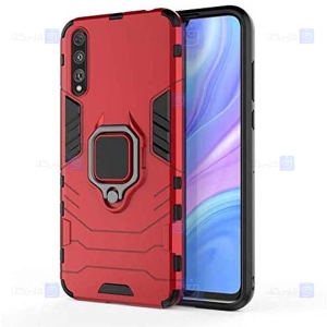 قاب محافظ انگشتی هواوی Ring Holder Iron Man Armor Case Huawei Y8p 2020