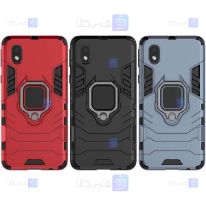 قاب محافظ ضد ضربه انگشتی سامسونگ Ring Holder Iron Man Armor Case Samsung Galaxy A01 Core