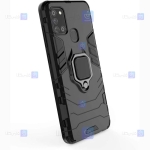 قاب محافظ ضد ضربه انگشتی سامسونگ Ring Holder Iron Man Armor Case Samsung Galaxy A21s