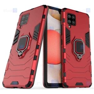 قاب محافظ انگشتی سامسونگ Ring Holder Iron Man Armor Case Samsung Galaxy A42 5G