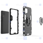 قاب محافظ انگشتی سامسونگ Ring Holder Iron Man Armor Case Samsung Galaxy A42 5G