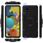 قاب محافظ ضد ضربه انگشتی سامسونگ Ring Holder Iron Man Armor Case Samsung Galaxy A51 5G