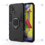 قاب محافظ ضد ضربه انگشتی سامسونگ Ring Holder Iron Man Armor Case Samsung Galaxy M31