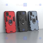 قاب محافظ ضد ضربه انگشتی سامسونگ Ring Holder Iron Man Armor Case Samsung Galaxy M31