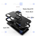 قاب محافظ ضد ضربه انگشتی سامسونگ Ring Holder Iron Man Armor Case Samsung Galaxy Note 20