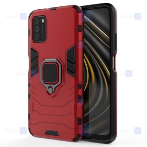قاب محافظ انگشتی شیائومی Ring Holder Iron Man Armor Case Xiaomi Poco M3
