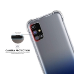 قاب محافظ پشت کریستالی کپسول دار سامسونگ Transparent Air Rubber Case For Samsung Galaxy M31s