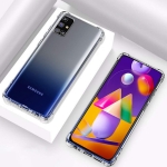 قاب محافظ پشت کریستالی کپسول دار سامسونگ Transparent Air Rubber Case For Samsung Galaxy M31s