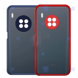 قاب محافظ مات با محافظ لنز هواوی Transparent Hybrid Case With Lens Protector Huawei Y9a