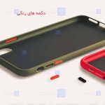 قاب محافظ مات با محافظ لنز سامسونگ Transparent Hybrid Case With Lens Protector Samsung Galaxy S21 Ultra