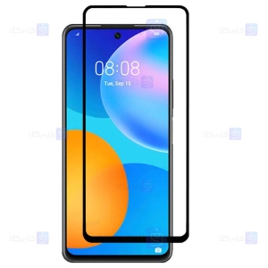 محافظ صفحه نمایش شیشه ای تمام چسب با پوشش کامل هواوی Full Glass Screen Protector For Huawei P Smart 2021