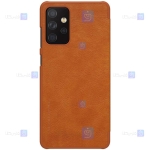 کیف محافظ چرمی نیلکین سامسونگ Nillkin Qin Case For Samsung Galaxy A72 4G