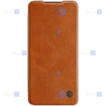 کیف محافظ چرمی نیلکین سامسونگ Nillkin Qin Case For Samsung Galaxy A72 4G