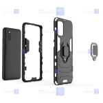 قاب محافظ ضد ضربه انگشتی سامسونگ Ring Holder Iron Man Armor Case Samsung Galaxy M02s