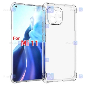 قاب محافظ ژله ای کپسول دار با محافظ لنز شیائومی Clear Jelly Air Rubber Case With lens Protector For Xiaomi Mi 11