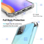 قاب محافظ ژله ای کپسول دار 5 گرمی سامسونگ Clear Tpu Air Rubber Jelly Case For Samsung Galaxy A52 5G