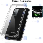 قاب محافظ ژله ای کپسول دار 5 گرمی سامسونگ Clear Tpu Air Rubber Jelly Case For Samsung Galaxy A52 5G