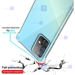 قاب محافظ ژله ای کپسول دار 5 گرمی سامسونگ Clear Tpu Air Rubber Jelly Case For Samsung Galaxy A52 5G