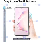 قاب محافظ ژله ای کپسول دار 5 گرمی سامسونگ Clear Tpu Air Rubber Jelly Case For Samsung Galaxy Note 10 Lite