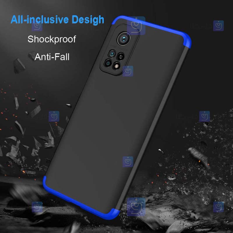 قاب محافظ با پوشش 360 درجه شیائومی GKK Color Full Cover For Xiaomi Mi 10T Pro 5G