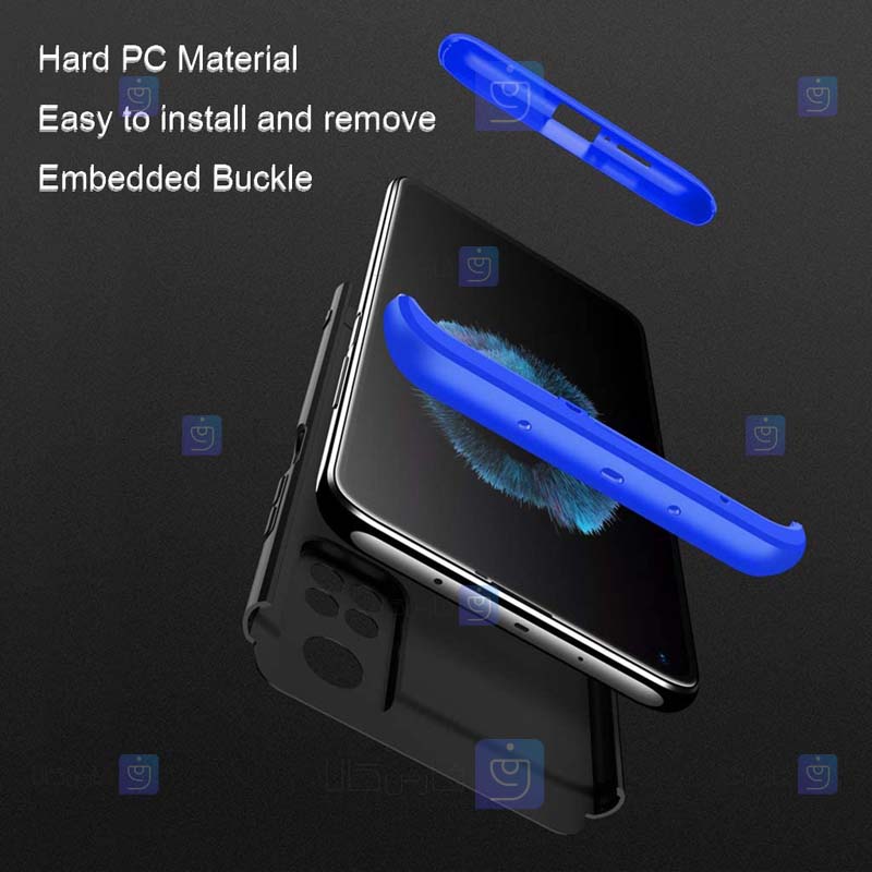 قاب محافظ با پوشش 360 درجه شیائومی GKK Color Full Cover For Xiaomi Mi 10T Pro 5G