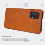 کیف محافظ چرمی نیلکین سامسونگ Nillkin Qin Case For Samsung Galaxy A32 4G