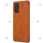کیف محافظ چرمی نیلکین سامسونگ Nillkin Qin Case For Samsung Galaxy A32 4G