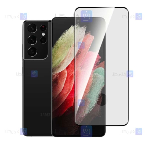 محافظ صفحه نمایش تمام چسب با پوشش کامل با برش اثر انگشت رمو سامسونگ Remo Full Glass Screen Protector For Samsung Galaxy S21 Ultra
