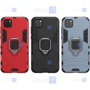 قاب محافظ ضد ضربه انگشتی هواوی Ring Holder Iron Man Armor Case Huawei Y5p