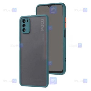قاب محافظ مات با محافظ لنز شیائومی Transparent Hybrid With Lens Protector Case Xiaomi Poco M3