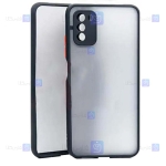 قاب محافظ مات با محافظ لنز شیائومی Transparent Hybrid With Lens Protector Case Xiaomi Poco M3