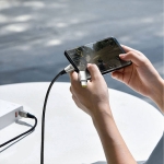 کابل دو سر تایپ سی به دی سی بیسوس Baseus Flash one for two Fast Charge Cable 100W 2m