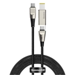 کابل دو سر تایپ سی به دی سی بیسوس Baseus Flash one for two Fast Charge Cable 100W 2m