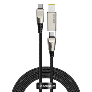 کابل دو سر تایپ سی به دی سی بیسوس Baseus Flash one for two Fast Charge Cable 100W 2m