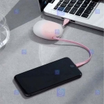 کابل شارژ و انتقال داده لایتنینگ بیسوس Baseus Little Reunion One-Way Stretchable iP Cable 1m