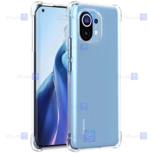قاب محافظ ژله ای کپسول دار 5 گرمی شیائومی Clear Tpu Air Rubber Jelly Case For Xiaomi Mi 11
